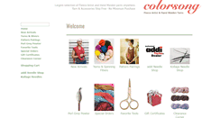 Desktop Screenshot of colorsongyarn.com